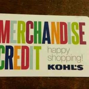 Kohls merchandise credit